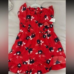 Red floral dress Janie and jack